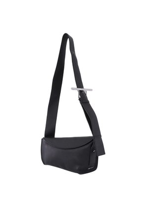 Alexander McQueen Black/Silver Ladies T-bar Sling Bag