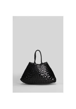 Dragon Diffusion Santa Croce Small Tote In Black Leather