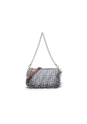 Fendi Ff Jacquard Baguette Pouch