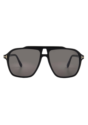 Tom Ford Autari Smoke Navigator Mens Sunglasses FT1209 01A 56