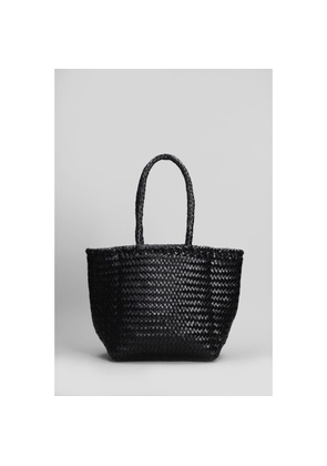 Dragon Diffusion Grace Basket Small Tote In Black Leather