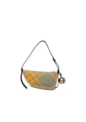 Burberry Embroidered Canvas Mini Shield Shoulder Bag