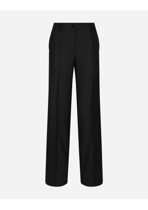 Dolce & Gabbana Flared Wool Pants - Woman Pants And Shorts Black 50