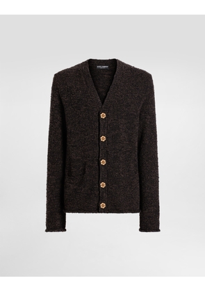 Dolce & Gabbana Virgin Wool Cardigan - Man Collection Multicolor 44