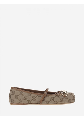 Ballet Flat GUCCI Woman color Brown