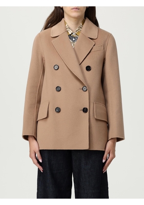 Coat 'S MAX MARA Woman color Camel
