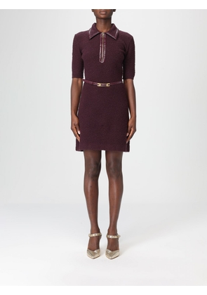 Dress ELISABETTA FRANCHI Woman color Wine