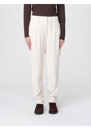 Pants BRUNELLO CUCINELLI Woman color Yellow Cream