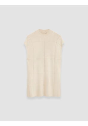 Grid Viscose Knitted Tank Top - M