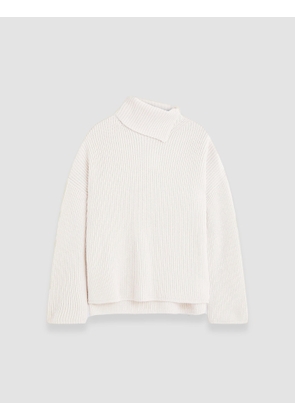 Light Cardigan Stitch High Neck Jumper - L