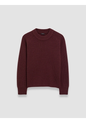 Light Cardigan Stitch Round Neck Jumper - L