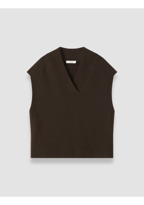 Mena Pure Cashmere Vest - L