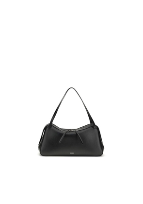 Jil Sander Black Calf Leather Bos Taurus Shoulder Bag