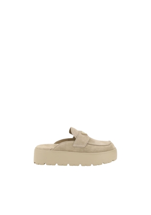 Prada Beige Rubber Platform Loafers - EU36/US6