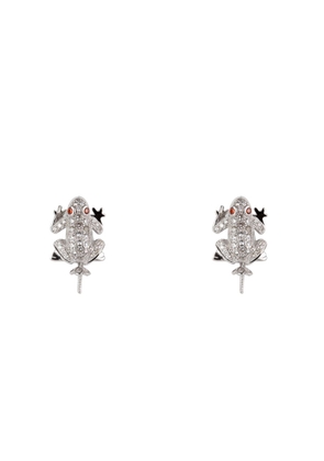 Lancaster White Silver Earrings