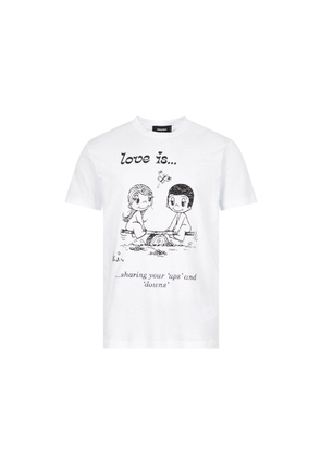 Dsquared² White Cotton T-Shirt - M