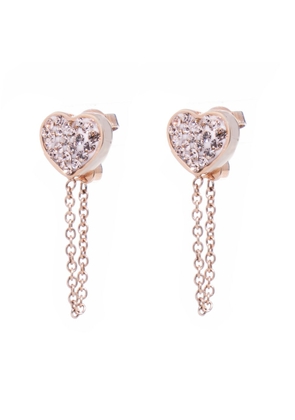 Folli Follie Pink Stainless Steel Earrings