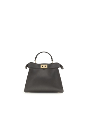 Fendi Brown Calf Leather Bos Taurus Shoulder Bag