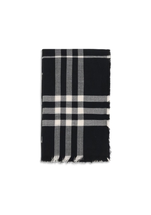 Burberry Black Wool Scarf