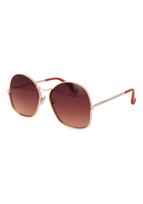 Max Mara Rose Gold Metal Sunglasses