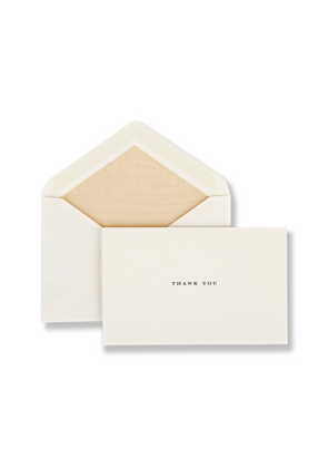 Smythson Thank You Notelets In White