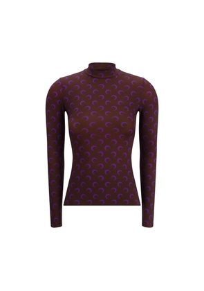 Marine Serre Brown Polyamide Top - M