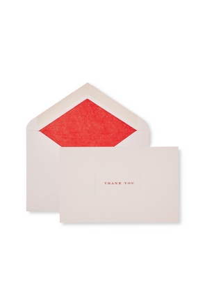 Smythson Thank You Notelets In Pink