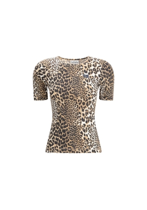 Ganni Multicolor Cotton T-Shirt - L