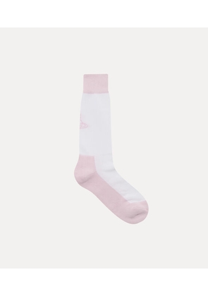 Vivienne Westwood Sporty Sock Cotton / Nylon / Elastane White-pink 4-5 Unisex