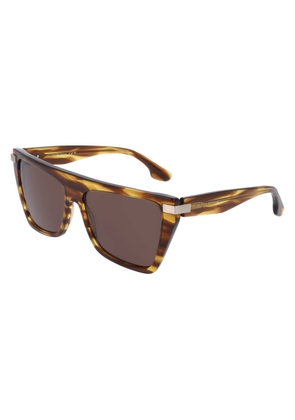 Victoria Beckham Brown Acetate Sunglasses