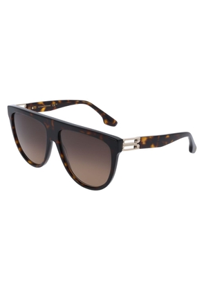 Victoria Beckham Brown Acetate Sunglasses