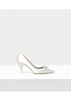 Vivienne Westwood Pin Heel Point Court Shoe Satin Db 3-36 Women