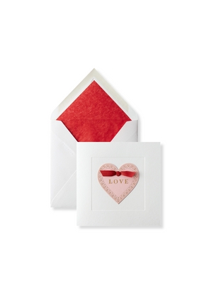 Love Ribbon Heart Card