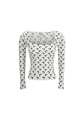 Marine Serre White Polyamide Top - M