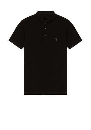 ALLSAINTS Reform SS Polo in Black. Size M. Also in L.