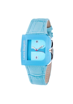 Laura Biagiotti Blue Leather Dress Watch