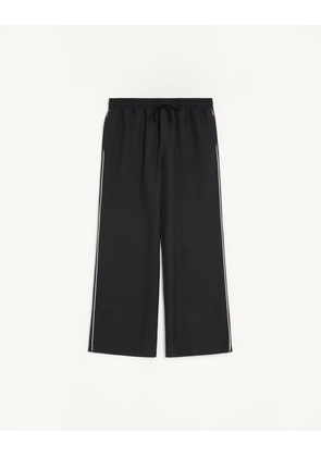 Valentino Nylon Trousers With Vlogo Patch Man BLACK L