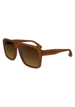 Victoria Beckham Brown Acetate Sunglasses