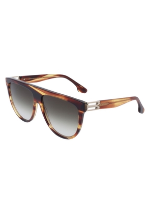 Victoria Beckham Brown Acetate Sunglasses