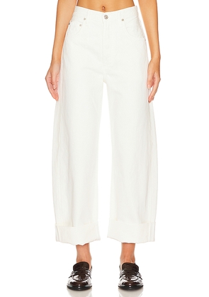Citizens of Humanity Ayla Baggy Cuffed Crop Jeans in White. Size 32. Also in 33.