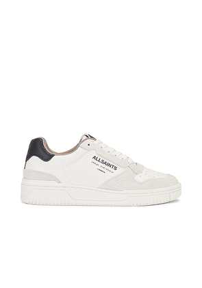 ALLSAINTS Regan Low Top in White. Size 10. Also in 11, 12, 13, 8, 9.