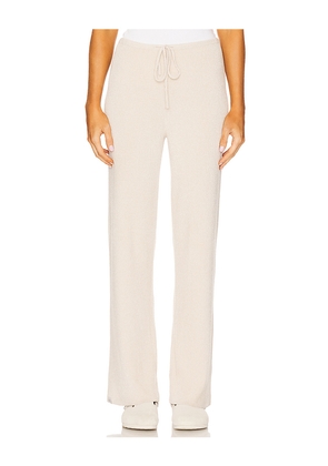 Barefoot Dreams CozyChic Ulra Light Slim Ribbed Pant in Beige. Size M. Also in L, XL.