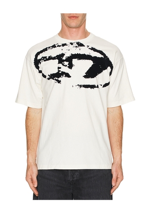 Diesel Box Tee in White. Size L. Also in M, S, XL/1X, XXL/2X.