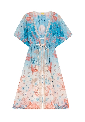 Agua Bendita Salma Sereia Dress in Blue. Size 10. Also in 6, 8.