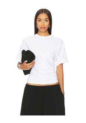 EAVES Ira Twisted Tee in White. Size L. Also in XL.