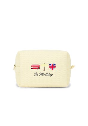 Abbode On Holiday Waffle Pouch in Yellow.