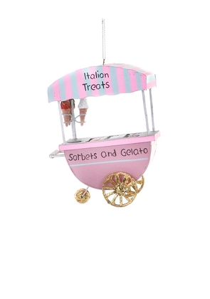 Cody Foster & Co Gelato Cart Ornament in Pink.