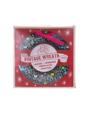 Cody Foster & Co Vintage Boxed Wreath Ornament in Green.