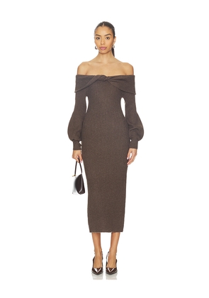 ASTR the Label Tilde Sweater Dress in Brown. Size M. Also in S, XL, XS.