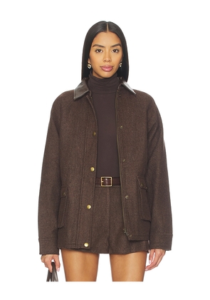 ASTR the Label Rylan Jacket in Brown. Size L. Also in M, XL.
